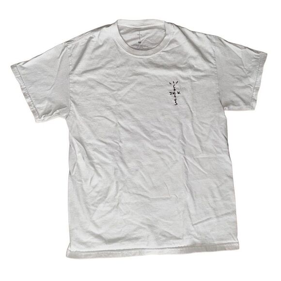 Travis Scott x Cactus Jack Graphic Tee Shirt in White - Size Medium - Picture 2 of 5